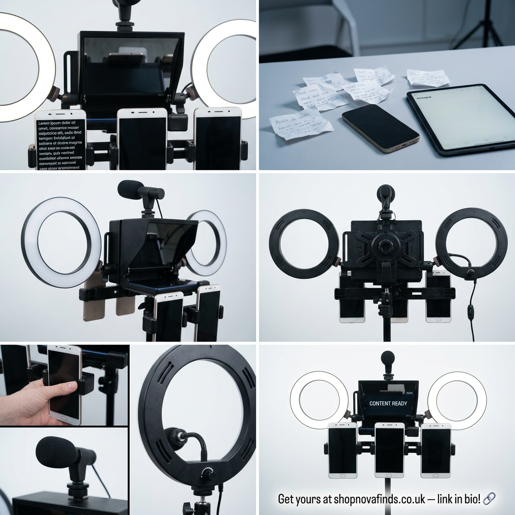 Teleprompter for mobile phone