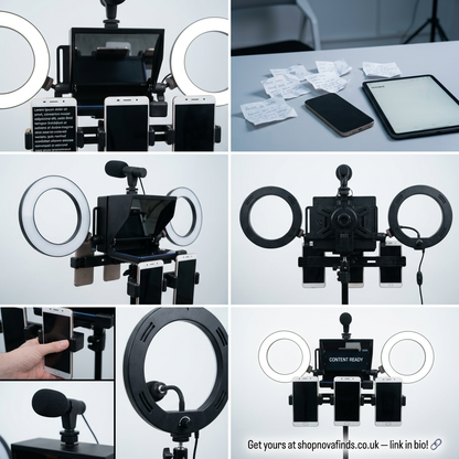 Teleprompter for mobile phone